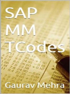 cover image of SAP MM TCodes